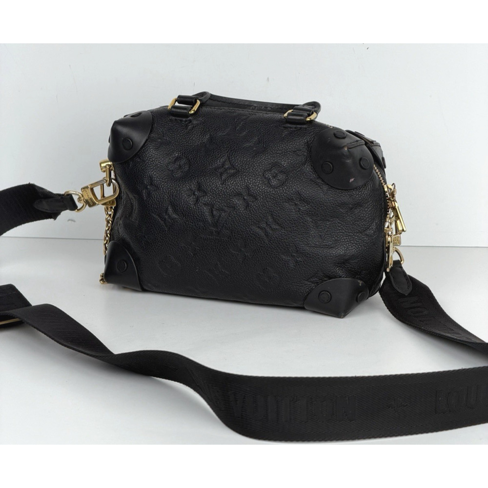 Louis Vuitton Petite Malle Souple Handbag Black Empreinte Leather 2020 S18